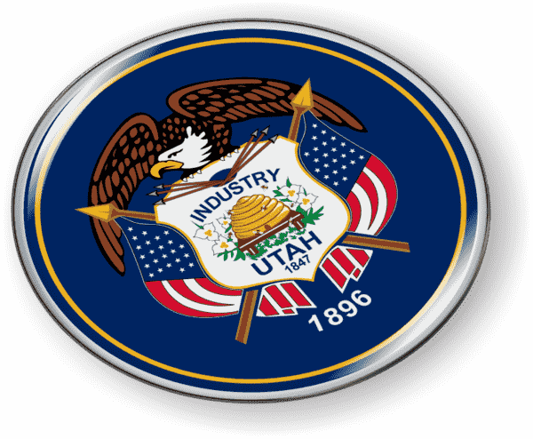 Utah - State Flag Emblem
